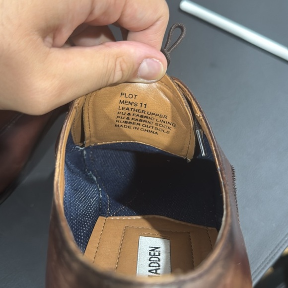 Steve Madden Plot dress shoes Mens 11 Dark Brown - Picture 6 of 6